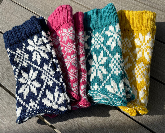 Fairisle fingerless gloves