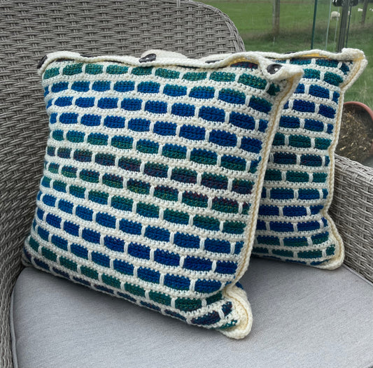 Crochet cushions