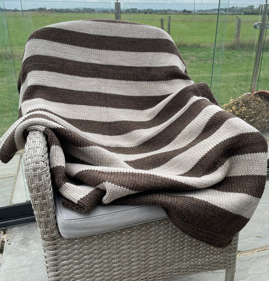 Knitted blanket/throw