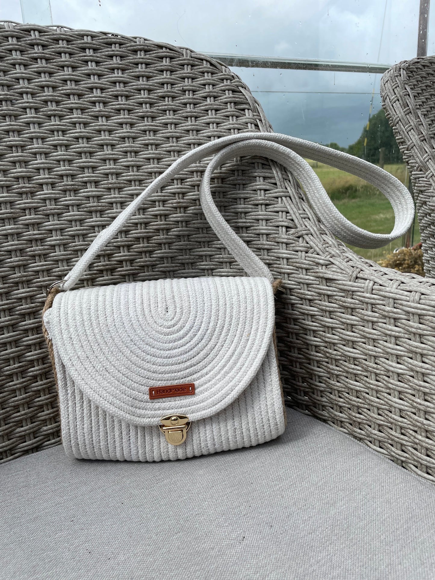 Corded crossbody bag