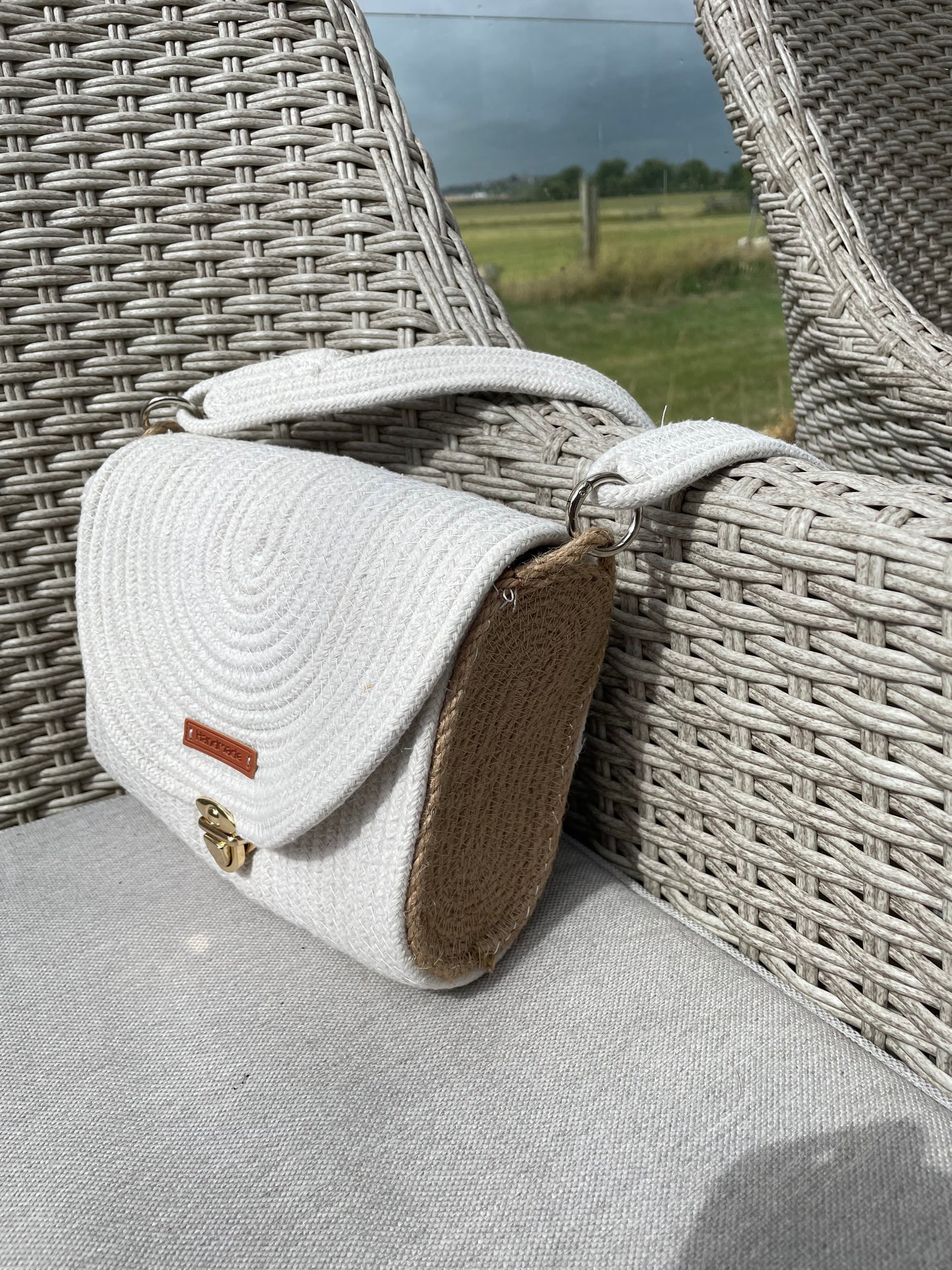 Corded crossbody bag